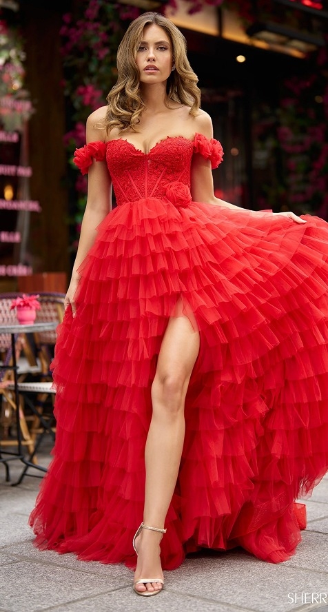 Model wearing a formal gown #3