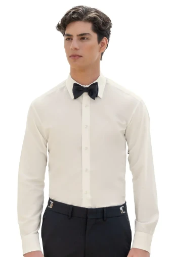 Jim's Formalwear Premium Fitted Microfiber Shirt #0 default thumbnail